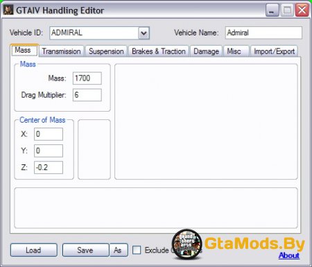 GTA IV Handling Editor v1.3