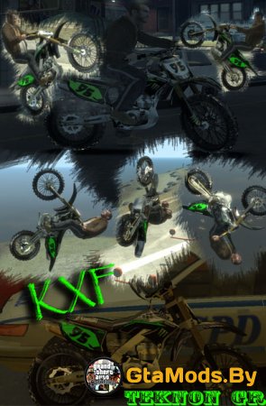 Мотоцикл Kawasaki KXF Monster для GTA IV