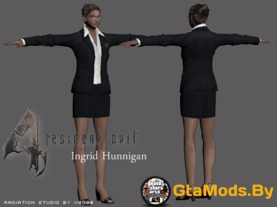 Ingrid Hunnigan (RE4) Skin  GTA SA