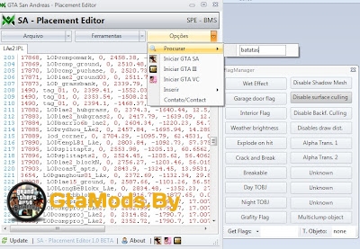 Placement Editor для GTA SA