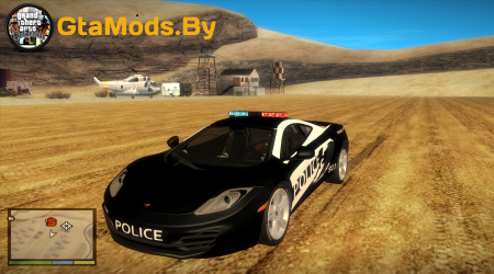 NFS Hot Pursuit McLaren MP4-12C Police Car для GTA SA
