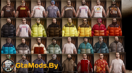 GTA V Trevor - All clothing, Outfits для GTA IV