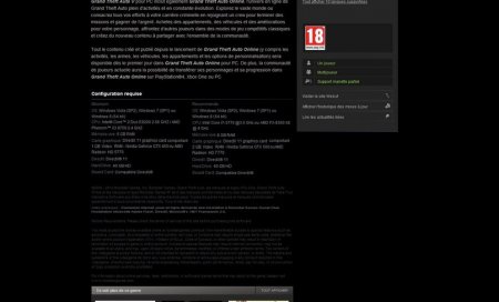 На сайте Steam показали требования к GTA 5 на PC